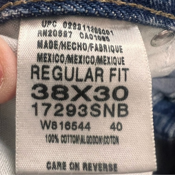 Vintage Dickies Dad Jeans in faded blue altered size 38x27 - Picture 9 of 12